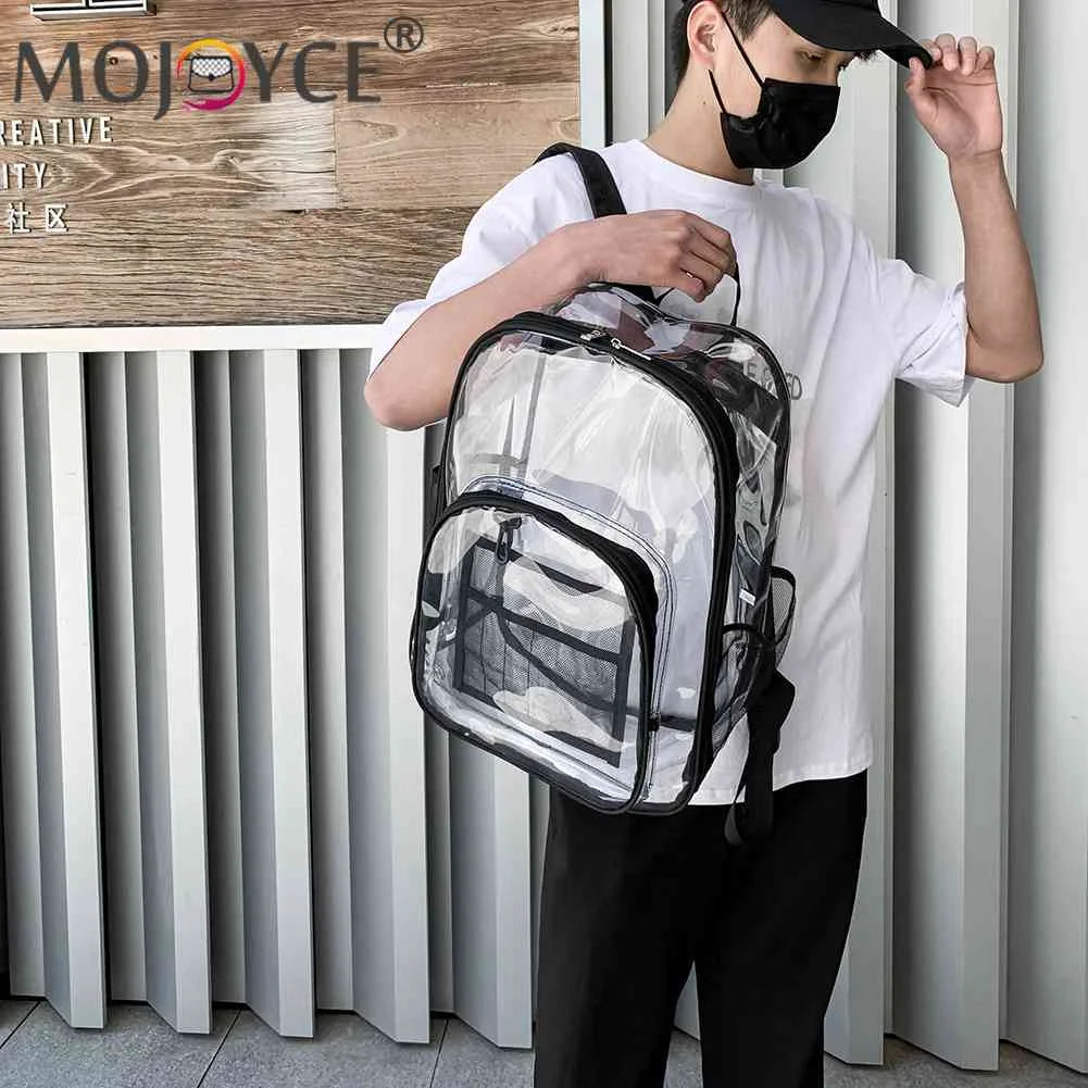 Women Transparent Layers Knapsack Backpacks