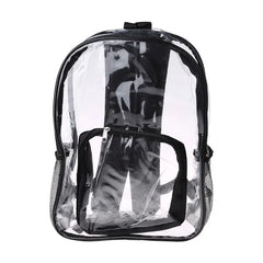 Women Transparent PVC Clear Backpack Travel Shoulder Bag