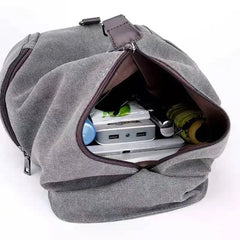 Canvas Travel Backpack for Women Large Capacity Laptop Rucksack