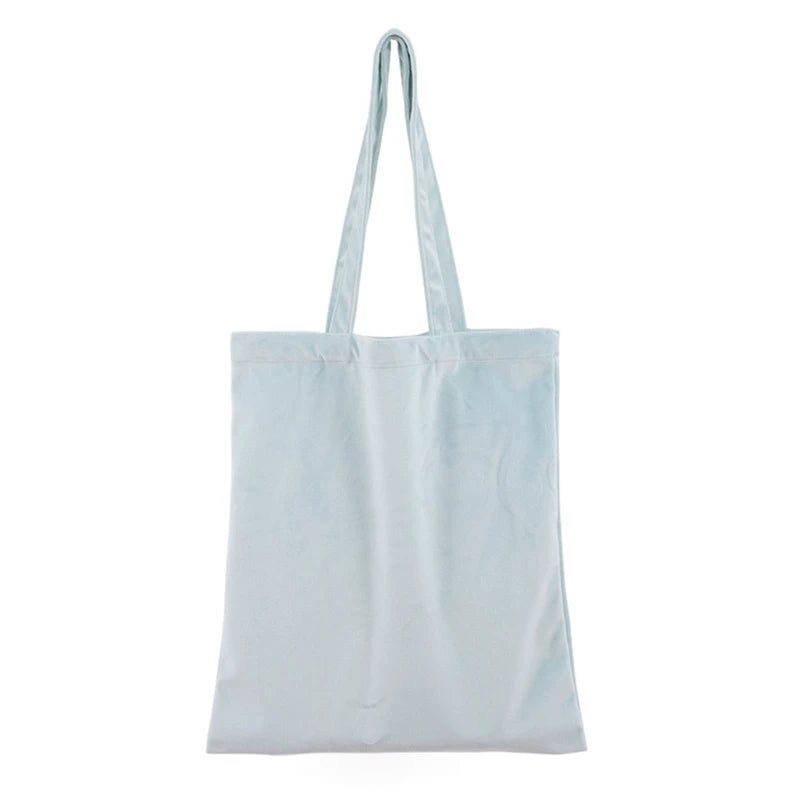Velvet Bag Large Capacity Shoulder Bag DIY Hand Painted Tote Bag
