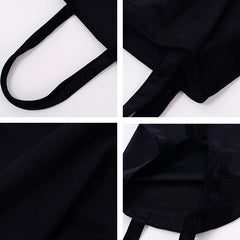 Velvet Shoulder Bag Large Capacity DIY Hand Painted Tote