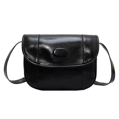 Vintage Oilskin Saddle Handbag Shoulder Bags Solid Messenger Bag