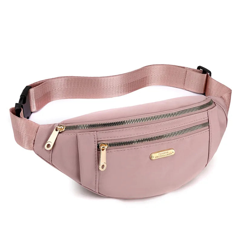 Waterproof Women Waist Bag Crossbody Purse Sport Cash Casual Phone Large