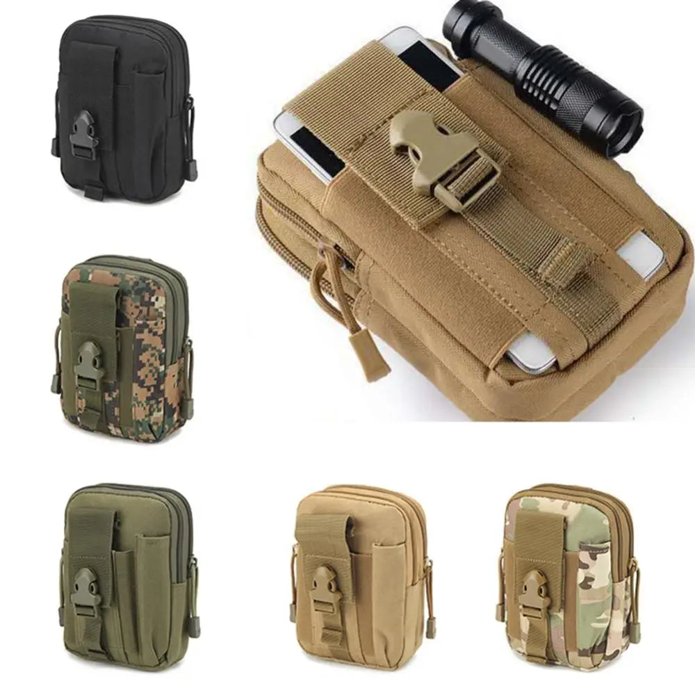 Women Waist Packs Outdoor Survival Molle Pouch Military Tactical Waist Pack Emer