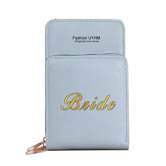 Women Touch Screen Wallet Mobile Phone Bag Pu Leather Storage Purse