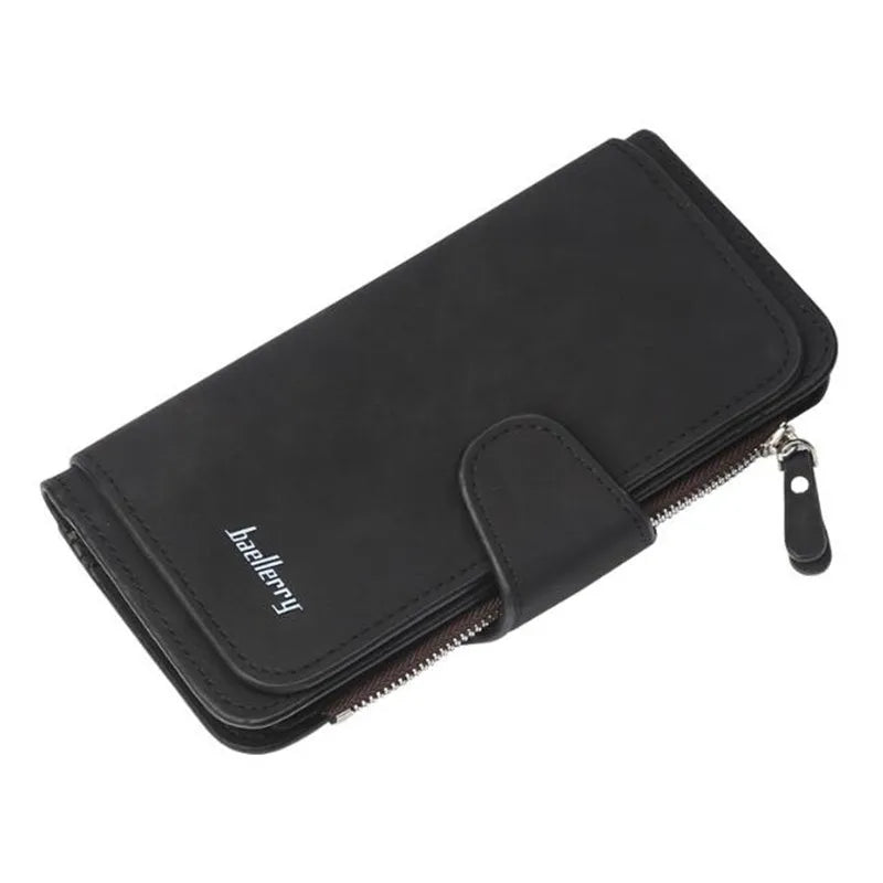 Double Zipper Clutch Purse Wristlet Handbags
