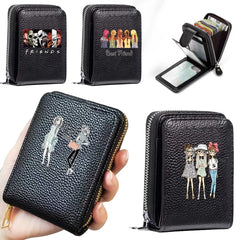 Women Leather Wallet Mini Hasp Solid Multi-Cards Holder Pattern Short Money Case