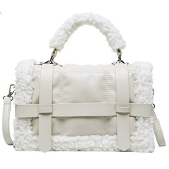 Women Winter Faux Fur Shoulder Crossbody Bag Handbag Lady Party Tote Bag