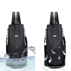 Women's Nylon Casual School Backpack with Detachable Shoulder Strap