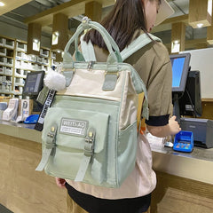Women's Nylon School Bag Soft Handle Travel Backpacks