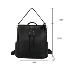 Women's PU Leather Backpack Shoulder Bag Satchel Travel Handbag