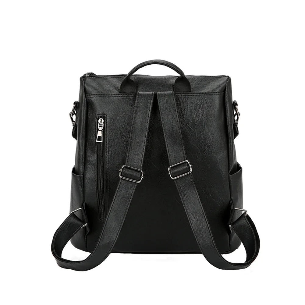 Women's PU Leather Backpack Shoulder Bag Satchel Travel Handbag