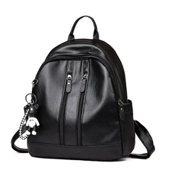 Women's Leather Backpack Travel Rucksack School Bag