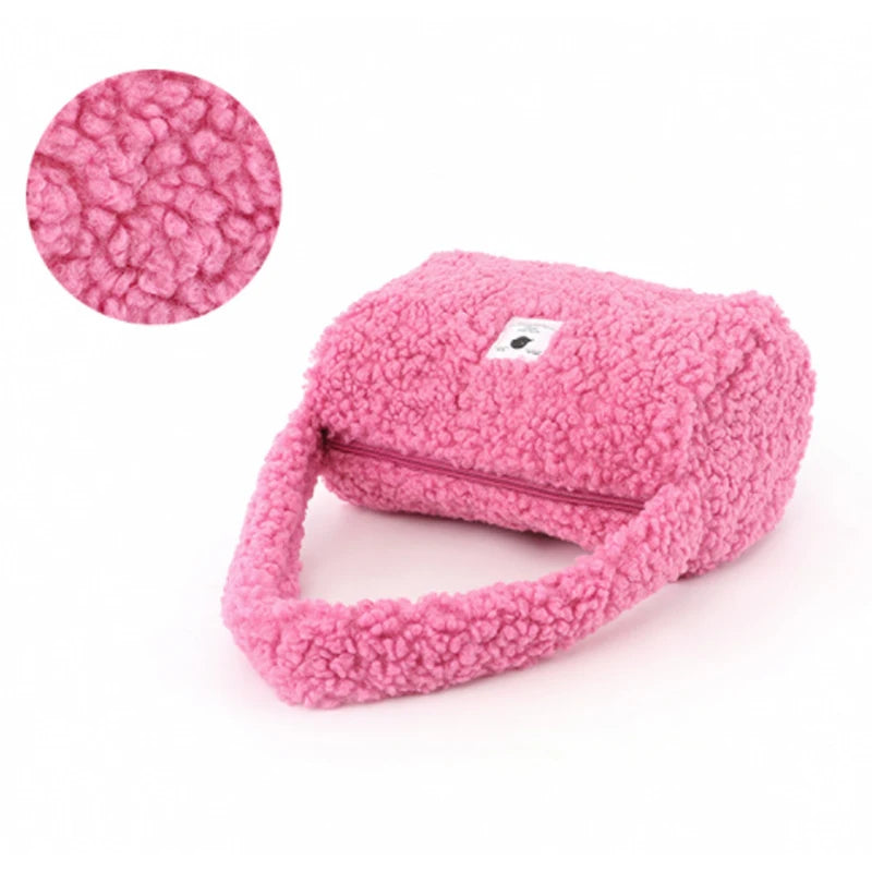 Plush Handbag Faux Fur Underarm Bag