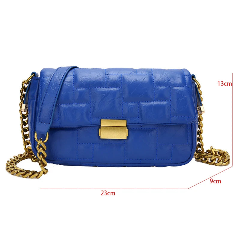 Quilted Shoulder Bag Purse Crossbody Green