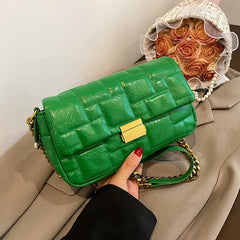 Quilted Shoulder Bag Purse Crossbody Green