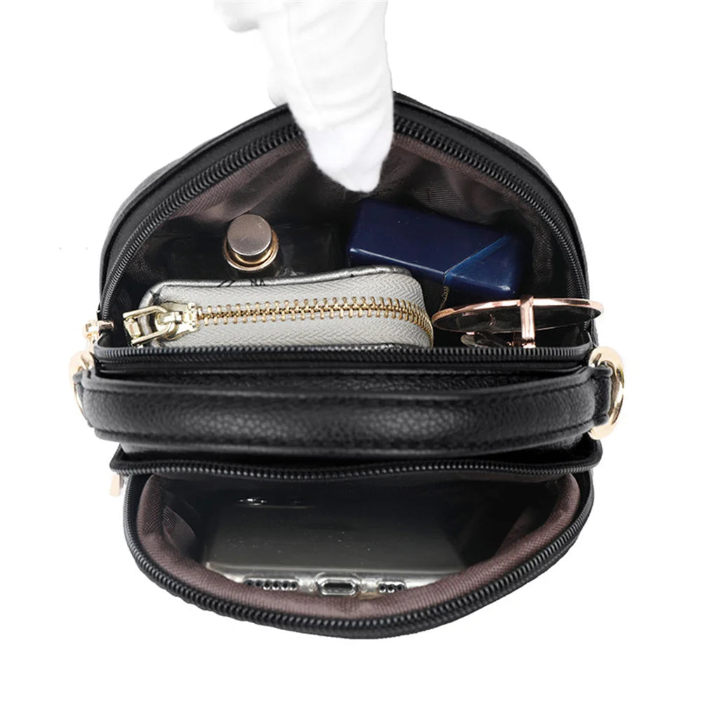 Women's Leather Shoulder Bag Casual Ladies Messenger Bag