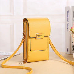 Women's Soft Leather Touch Screen Cell Phone Bag Wallet Clutch