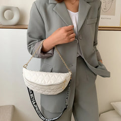 Women's Mini PU Leather Waist Bag Shoulder Handbag