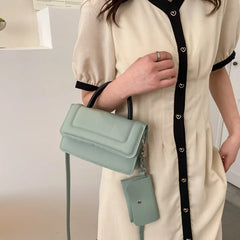 Women's Texture Mini Square Set Handbag