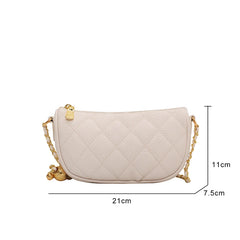 Women's PU Leather Handlebag Messenger Bag Zipper Armpit Handbag Rainbow