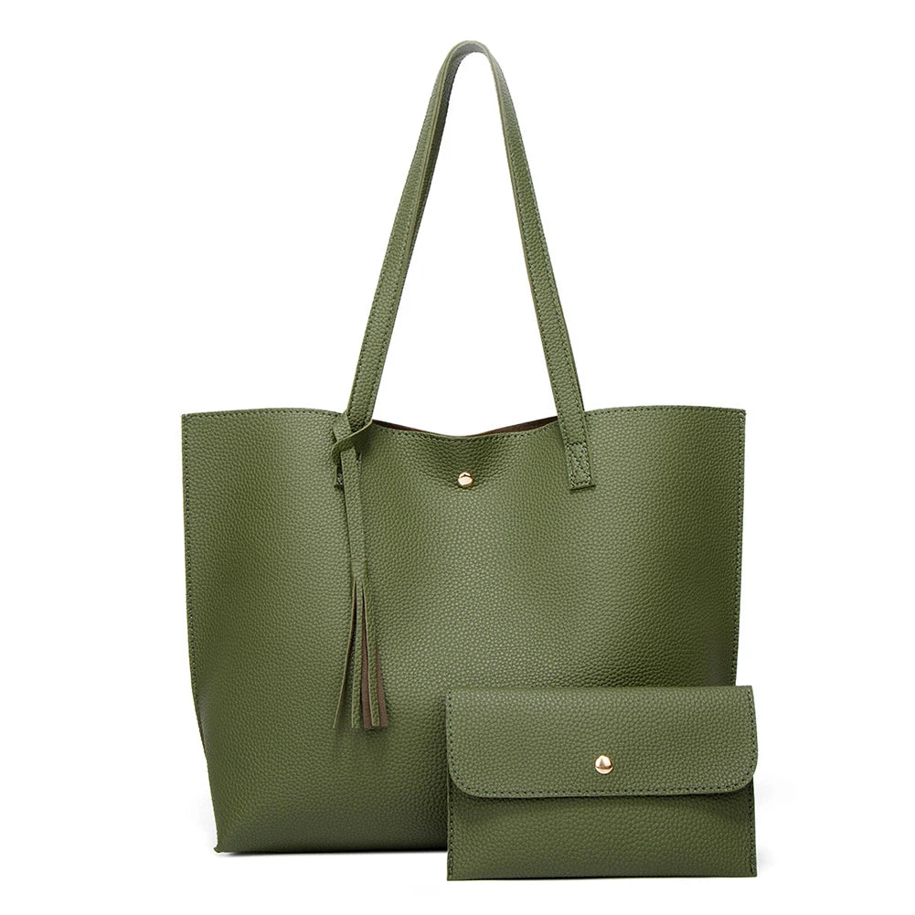 Women's Tassel Shoulder Bag Casual Large Capacity Tote Handbags