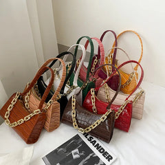 Crocodile Pattern Armpit Bag Purses & Handbags Tote Bag