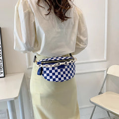Women's Belt Bag Shoulder Bag Female Chains Crossbody Bag PU Leather