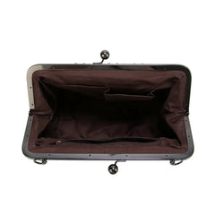 Women's Clip Bags Shoulder Handbag Kiss Lock Vintage Tote Messenger Bag