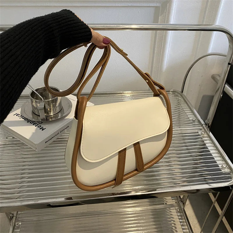 Women's Crossbody Bag Retro Saddle Bag Autumn Shoulder HandBag