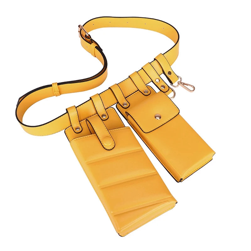 Women's Leather Waist Bag Fanny Pack Streetwear Chest Pack