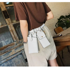 Women's Leather Waist Bag Fanny Pack Streetwear Chest Pack