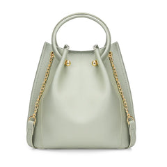 Women's Large Capacity PU Leather Bucket Crossbody Bag