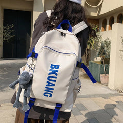 Women's Large Capacity Backpack Waterproof Nylon Travel Bag