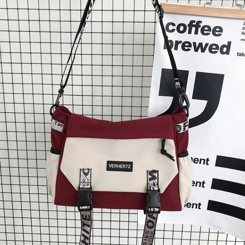 Japanese Style Large Capacity Messenger Bag for Women
