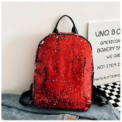 Women's Sequin Backpack Leisure Travel Bag