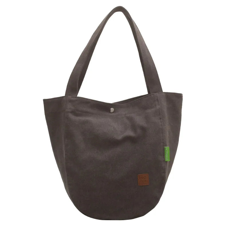 Women's Casual Canvas Shoulder Bag Large Capacity Handbag