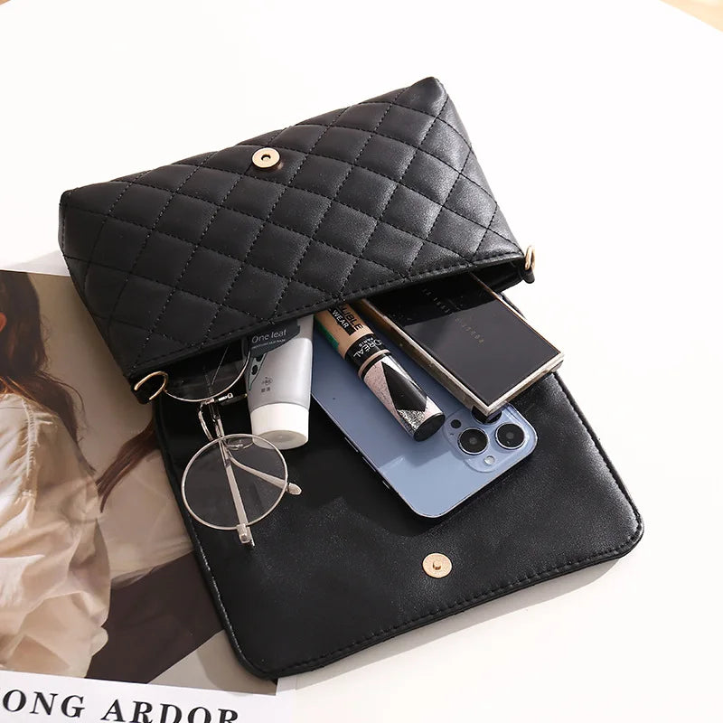 Women's Shoulder Bag Diamond Lattice Handbag