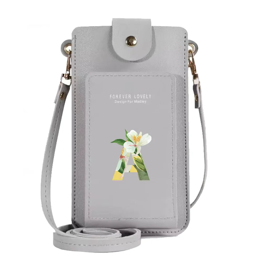 Women's Crossbody Bag Wallet Card Holder Small Purse Floral Print Handbag