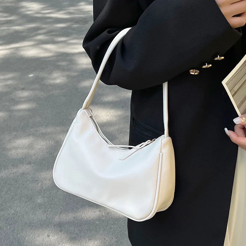 Women's Shoulder Underarm Bags Soft PU Handbags All-match Totes