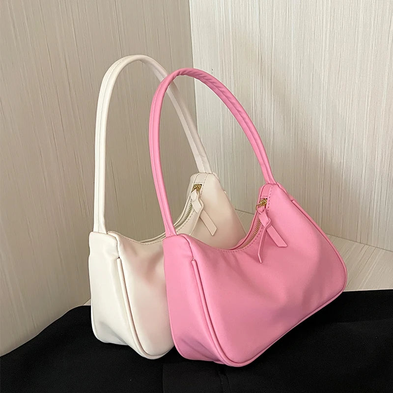 Women's Shoulder Underarm Bags Soft PU Handbags All-match Totes