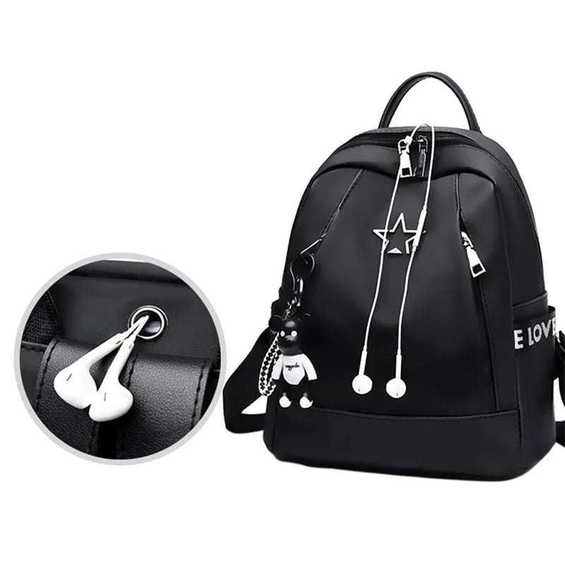 Small Backpack Travel Shoulder Bag Anti-thief Pendant