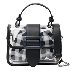 Women's Transparent Jelly Bag Stylish Splicing Candy Armpit Bag