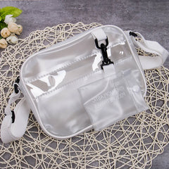 Women's Transparent PVC Shoulder Bag Cross Body Tote Summer