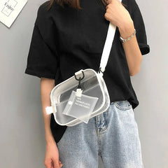 Women's Transparent PVC Shoulder Bag Cross Body Tote Summer