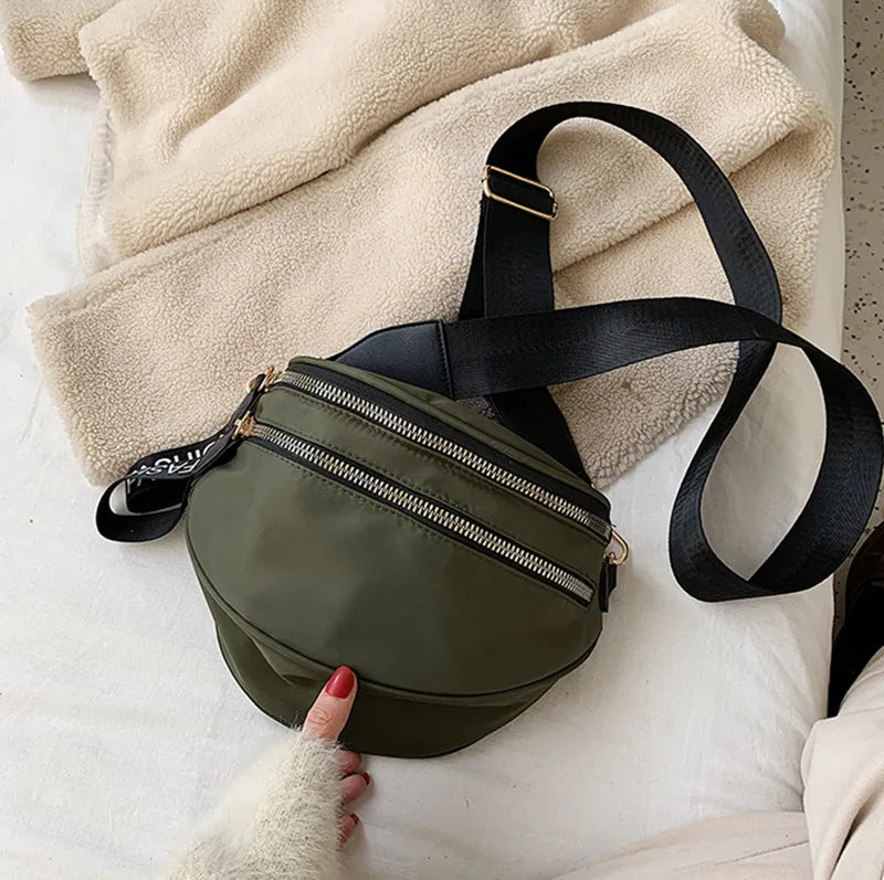 Women's Waterproof Nylon Fanny Pack Waist Bag