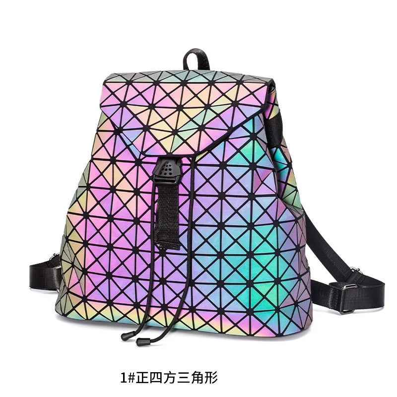 Luminous Women's Backpack Drawstring School Bag