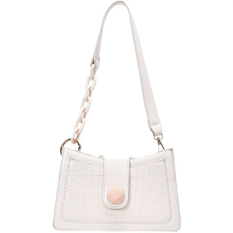Women's Stone Pattern Shoulder Bag Armpit Clutch Bag