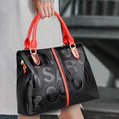 High Capacity Women's Messenger Bag Pu Leather Shoulder Handbag