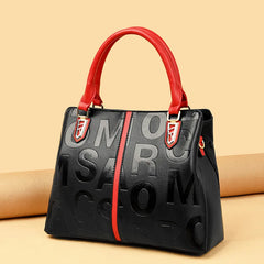 High Capacity Women's Messenger Bag Pu Leather Shoulder Handbag